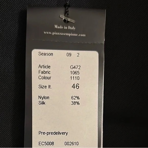 Piazza Sempione Black and Gray Patterned Blazer sz 10 - Picture 3 of 10